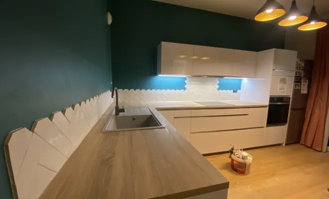 Credence de cuisine , Lyon 06, Atelier Céramique & Bois